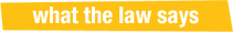 what the law says